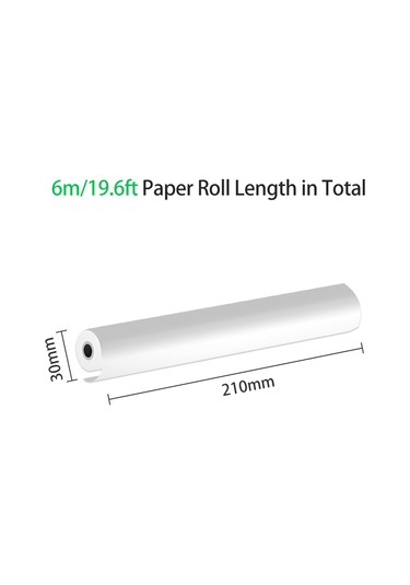 Padalink Termal Yazıcı Kağıdı A4 Boyutu - 5 Adet 6m/rulü - Her Rulü 20 Adet A4 Yazdırır - Bisfenol Ve Toksik Madde不含