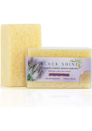 Black Shine Bs Doğal Lavanta Özlü Süngerli Sabun 100 G