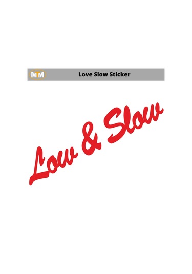 Love Slow Oto Sticker 15 Cm