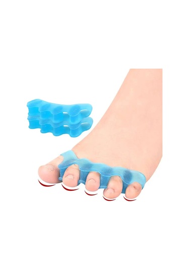 2 Adet 1 Çift Silikon Ayak Ayırıcı Bunion Düzeltici Çekiç Ayak Düzeltici Yumuşak Silikon Malzeme İçin Ayak Ayırma Ayak Bakımı Aracı Koyu Haki