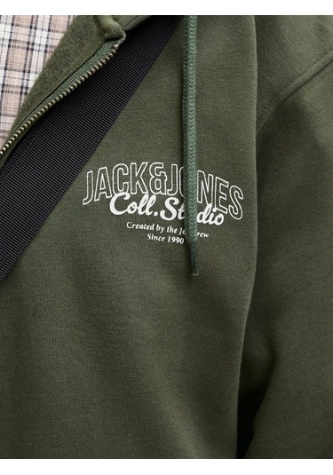 Jack & Jones Jjmakoto Haki Erkek Sweatshirt 12278607 Haki