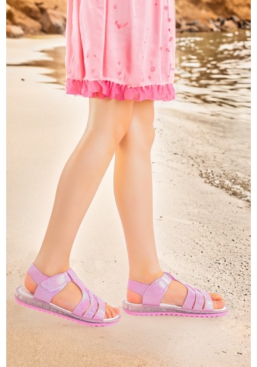 Kiko Kids Kız Çocuk Sandalet Arz 2354 Pembe