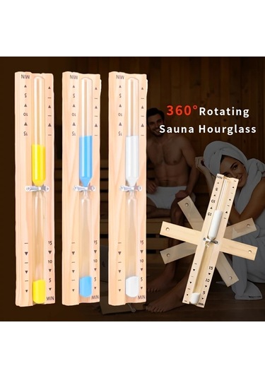 Willowhaven 1 Adet 360 Derece Dönebilen 30 Dakika Sarı Sauna Zamanlayıcı