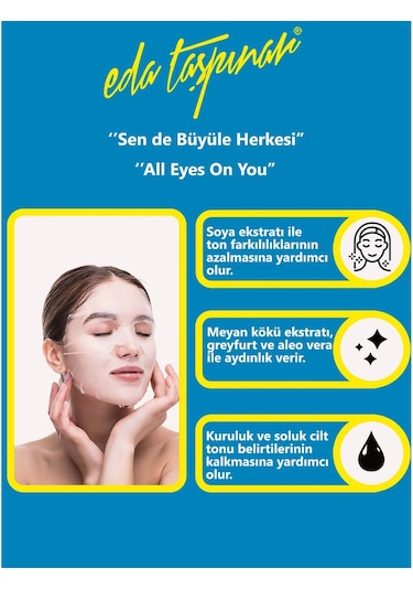 Eda Taşpınar Aydınlatıcı Kağıt Yüz Maskesi 25 G