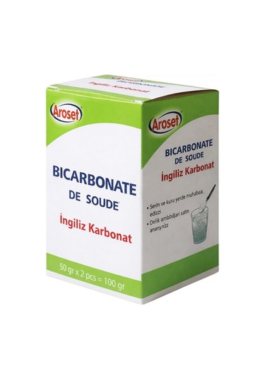 Aroset İngiliz Karbonatı 100gr 2adetx50gr İçilebilir