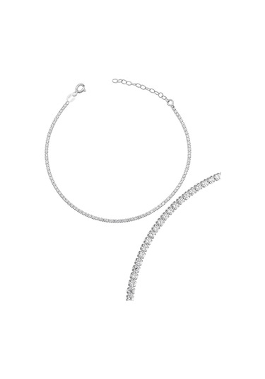 Azuris Silver Azuris Silver 925k Gümüş 1,5 Mm Su Yolu Bileklik Gümüş
