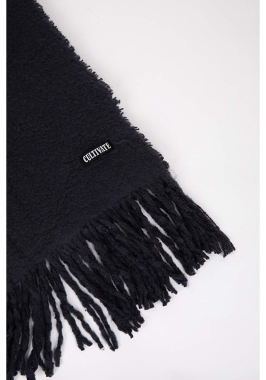 DeFacto Erkek Etiket Detaylı Dokuma Atkı C8260AX24WNBK27