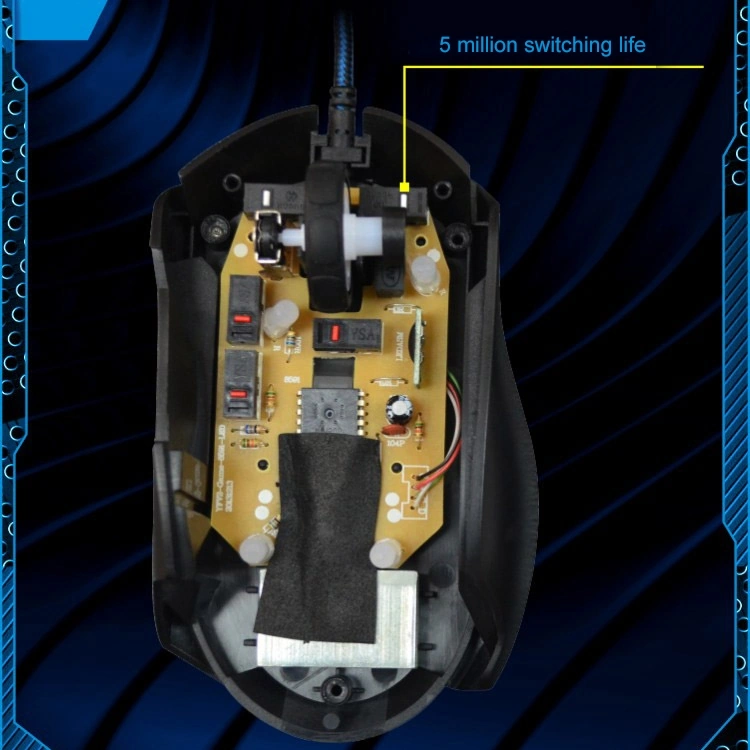 Sones Chasing Leopard T7 Usb 6 Tuşlu 2400 Dpı Üç Hızlı Ayarlanabilir Arka Aydınlatmalı Kablolu Optik Oyun Faresi Dahili Karşı Ağırlık, Uzunluk: 1,8 M Diğer