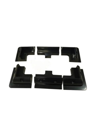 Obus Karavan Güneş Paneli Montaj Seti Siyah 6'lı Set 4 Köşe, 2 Yan