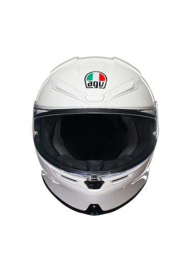 Agv K6 S Mono White Kapalı Kask