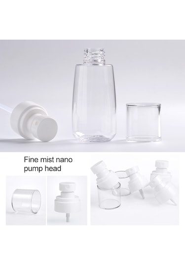 Sones 10 Adet Taşınabilir Yeniden Doldurulabilir Plastik İnce Sis Parfüm Sprey Şişesi Şeffaf Boş Sprey Sprey Şişesi, 100ml Şeffaf