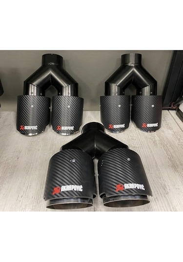 Akrapoviç Egzoz Ucu 90mm Çiftli Sağ-sol(1set)