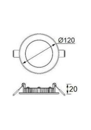 Ld471 Slim Yuvarlak Led Panel 6w 3000k 5 Adet