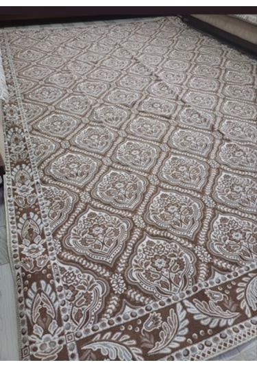 Savan Dokuma Halı Örtüsü 6m² 200 300cm Kale Kahve6 Kahverengi