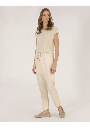 Pierre Cardin Kadın Krem Pantolon Kanvas-chino 50263163-vr071 Krem
