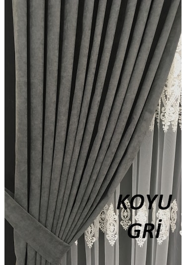 Perdefony 43 Renk Fon Perde Hem Pileli Hem Düz Dikim Renso  100 Standart Standart 2 Adet 100'Şer Cm-Perde Kuşağı Ve Renso Istemiyorum 1 - 1 Pilesiz Düz Dikim