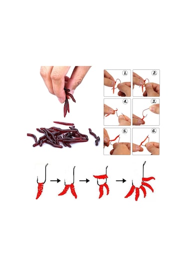 MSO Olta Balıkçılık Cezbedici Kokulu Silikon Solucan Yapay Yem