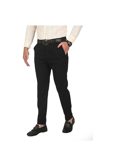 Deepsea Erkek Siyah İtalyan Kesim Tüylenmez Likralı Spor Pantolon Esnek Kumaş Bilek Boy Boru Paça Klasik Pantolon 2502005 Siyah Deepsea Erkek Siyah İtalyan Kesim Tüylenmez Likralı Spor Pantolon Esnek Kumaş Bilek Boy Boru Paça Klasik Pantolon 2502005 Siyah