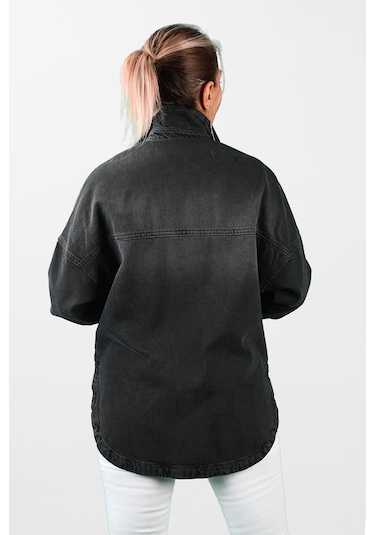Kadın Oversize Kot Ceket 2l/6420 001