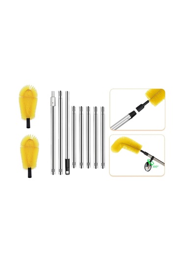 Suntek Oluk Temizleme Fırçası Kolay 2,85m-8-bölüm-çubuklar