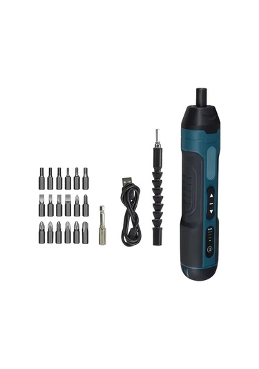 20 Adet Ayarlanabilir Torklu, 1300mah Şarj Edilebilir Pil İle Çok Yönlü Takımların Ayrılması Ve Tamir İşleri İçin Kompakt Kablosuz Elektrikli Tornavida