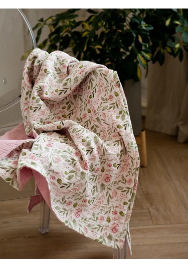 Fancy Fox Home Bebek Muslin Battaniyesi 244692862 Tozlu Pembe