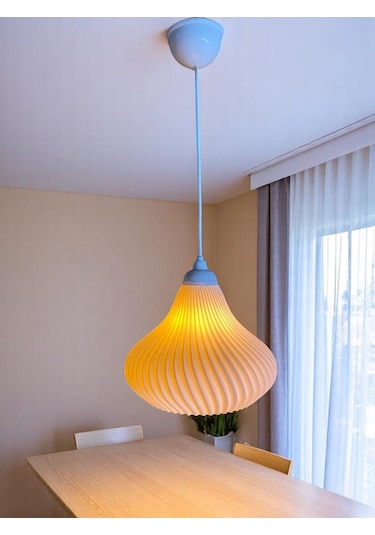 Noora Şık Ve Modern Sarkıt Avize Beyaz