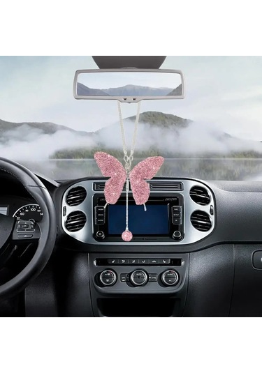 Rhinestone Kolye Araba Dikiz Aynası Yüksek Kaliteli Alaşım Kolye 1 Adet