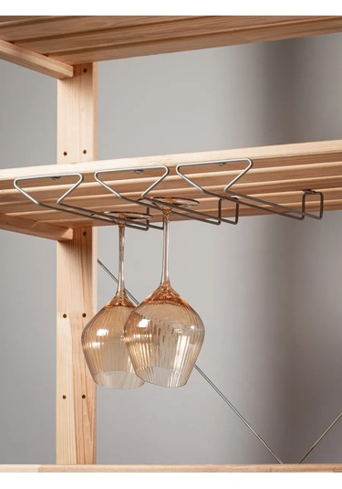 İlwi Mutfak İçin Asılı Kadeh Tutucu 3 Ad 430654596 Gri