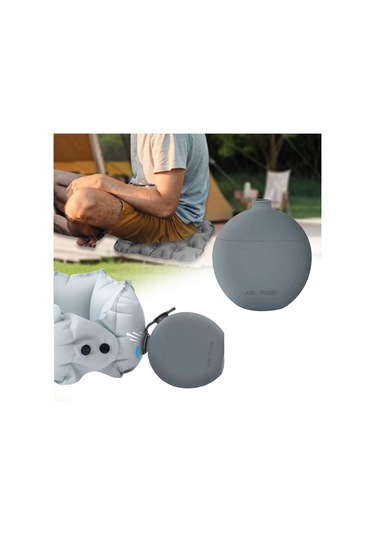 Dolıty Kompakt Pompa Şişme Hava Yatağı Yüzme Halkaları Gri