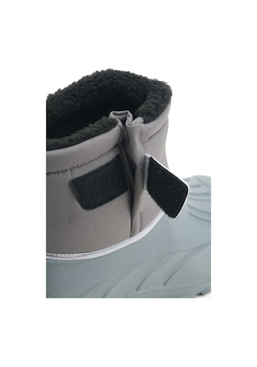Gezer Erkek Kışlık İçi Peluşlu Su Geçirmez Tek Cırt Cırtlı Boğazdan Ayarlanabilir Rahat Taban Günlü Gri