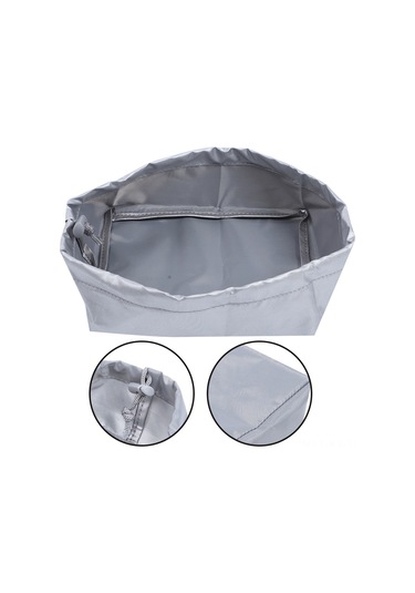 Kangvka Genişletilmiş 420d Oxford Kumaş Fritöz Korumalı Kapağı, Toz Ve Hasara Karşı Koruma, 20x15x8 Cm Gümüş Renkli