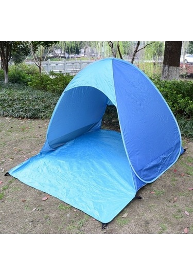 Prestigegoods Otomatik Açılır Plaj Çadırı, 150x165x110cm, Sarı-turuncu, 3 Yetişkin/5 Çocuk Sarı - Turuncu