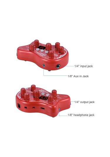 Pockrock Portatif Gitar Çoklu Efektler İşlemci Efekt I2717r-eu