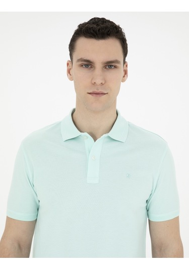 Pierre Cardin Erkek Su Yeşili Tişört Basic 50280754-vr048 Su Yeşili