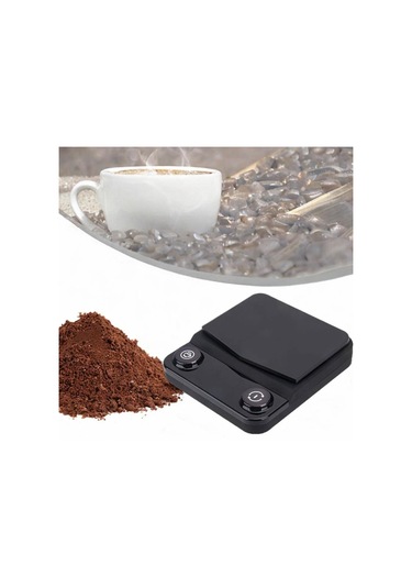 Suntek Mutfak Kahve Ölçeği Usb Şarjlı Pişirme Tartım Ev Siyah