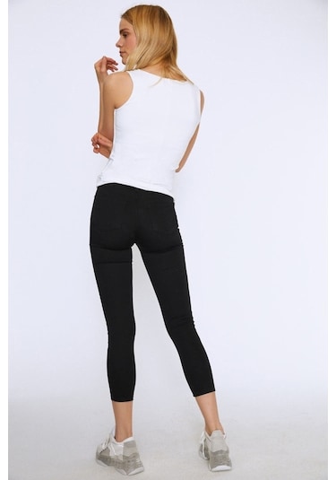 Quzu Kadın Beyaz Basic Bluz T-shirt - 15y60009-02 001