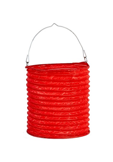 Abajur - Japon Feneri - Mumlu - Aydınlatma - 15X17Cm - Kırmızı