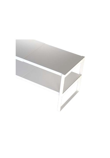 Suntek Bilgisayar Monitörü Standı Daireler 2-katlı-beyaz