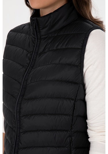 U.s. Polo Assn. Kadın Siyah Yelek Dokuma 50308083-vr046 Siyah