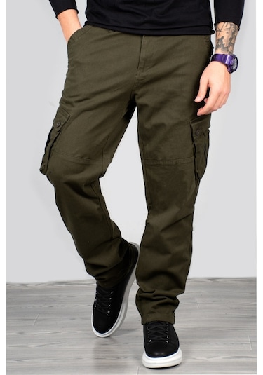 Deepsea Erkek Haki Geniş Kesim Kargo Pantolon 1705421 Haki Deepsea Erkek Haki Geniş Kesim Kargo Pantolon 1705421 Haki