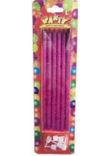 Mum Simli 14Cm Mor 6 Adet