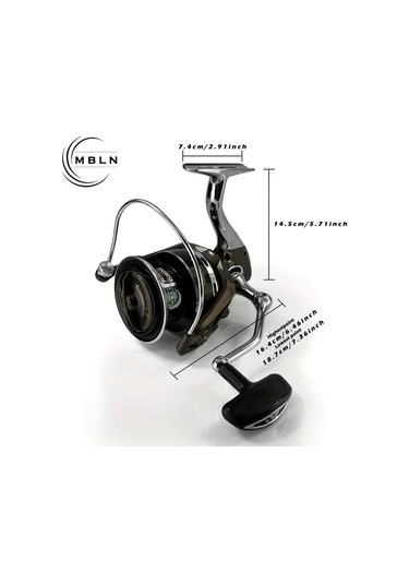 Motion003 Mbln Marka Hm R2-12000 Serisi Buyuk Boy Doner Makara Aliminyum Alasim Spool Guclu Frenleme Tuzlu Su Balikcilik Makarasi