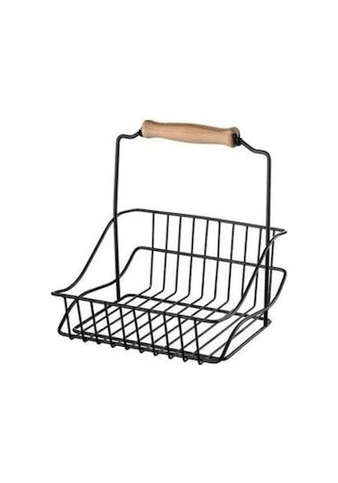 Ferforje Sepet Siyah Retro Sepet 20 x 20