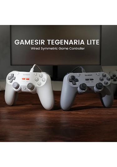 Elmpaly Gamesir Tegenaria Lite Green Kablolu Oyun Kumandası Switch Android İos Uyumlu Pc Steam İçin 90lar Tasarım Hall Çubuk 1000hz Titreşim
