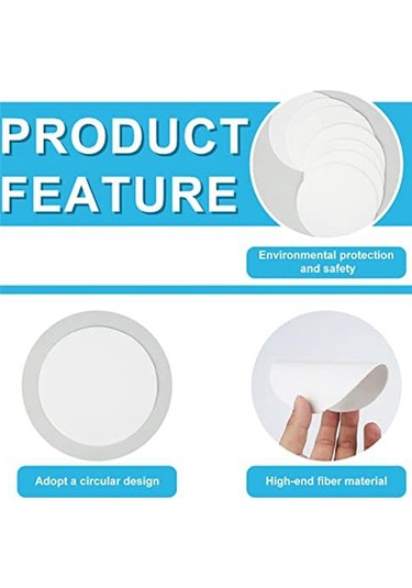 Kendin Yap Cam Füzyon El Sanatları İçin 100 Adet Mikrodalgaya Uygun Yuvarlak Kağıt