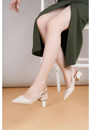 Luis A Costa Abiye Lc111 Bej Cilt 4 Cm Abiye Ayakkabı Siyah