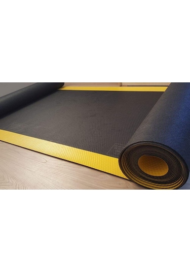 3 Mm 20 Kv Siyah Ikaz Şeritli Yalıtkan Izole Halı 100X100