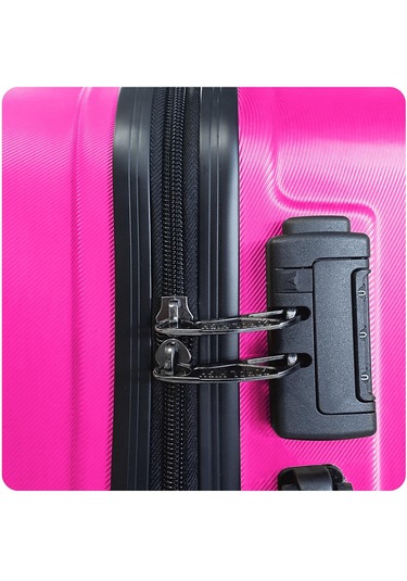Coral High Abs Pembe Büyük Boy Valiz 16418 Pembe