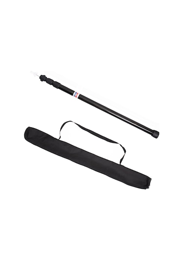 Springsun Ayarlanabilir Alüminyum Kamp Direği - 230 Cm Uzunluk - Hızlı Kurulum Siyah